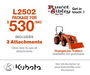 Kubota L2502 Package