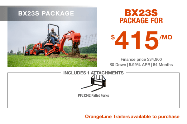 Kubota BX23S Package